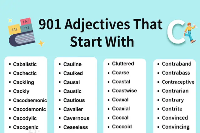 adjectives beginning with C