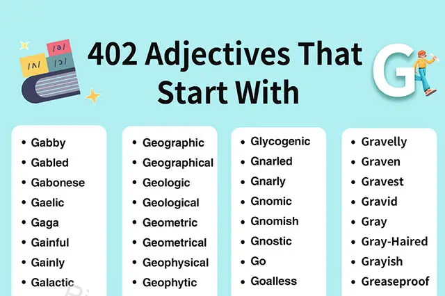 adjectives beginning with A