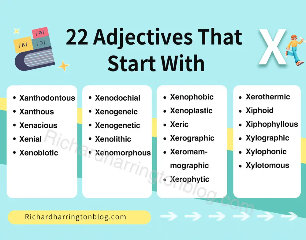 adjectives beginning with X