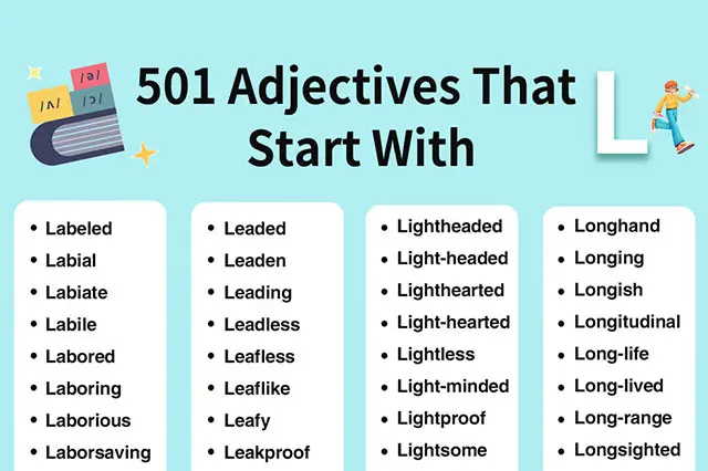 adjectives beginning with L