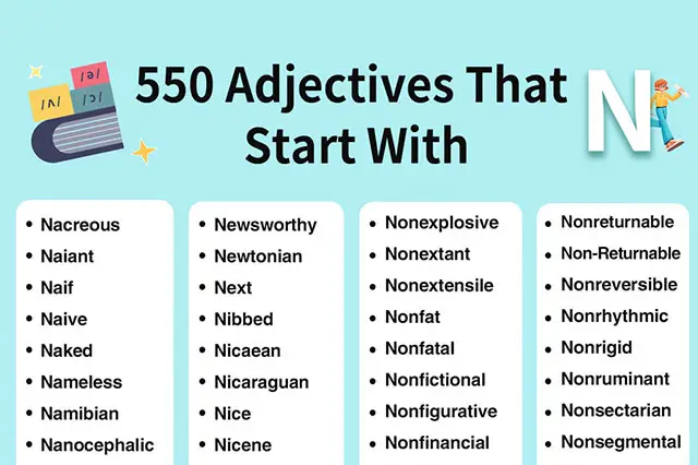 adjectives beginning with N