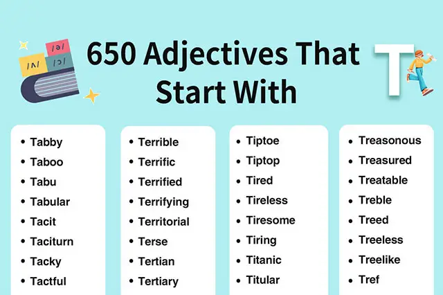 adjectives beginning with T
