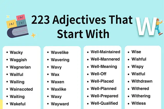 adjectives beginning with W